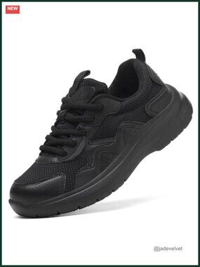 Non-Slip Work Shoes - Lightweight Cushioned Sneakers for Nurses & Kitchen Staff